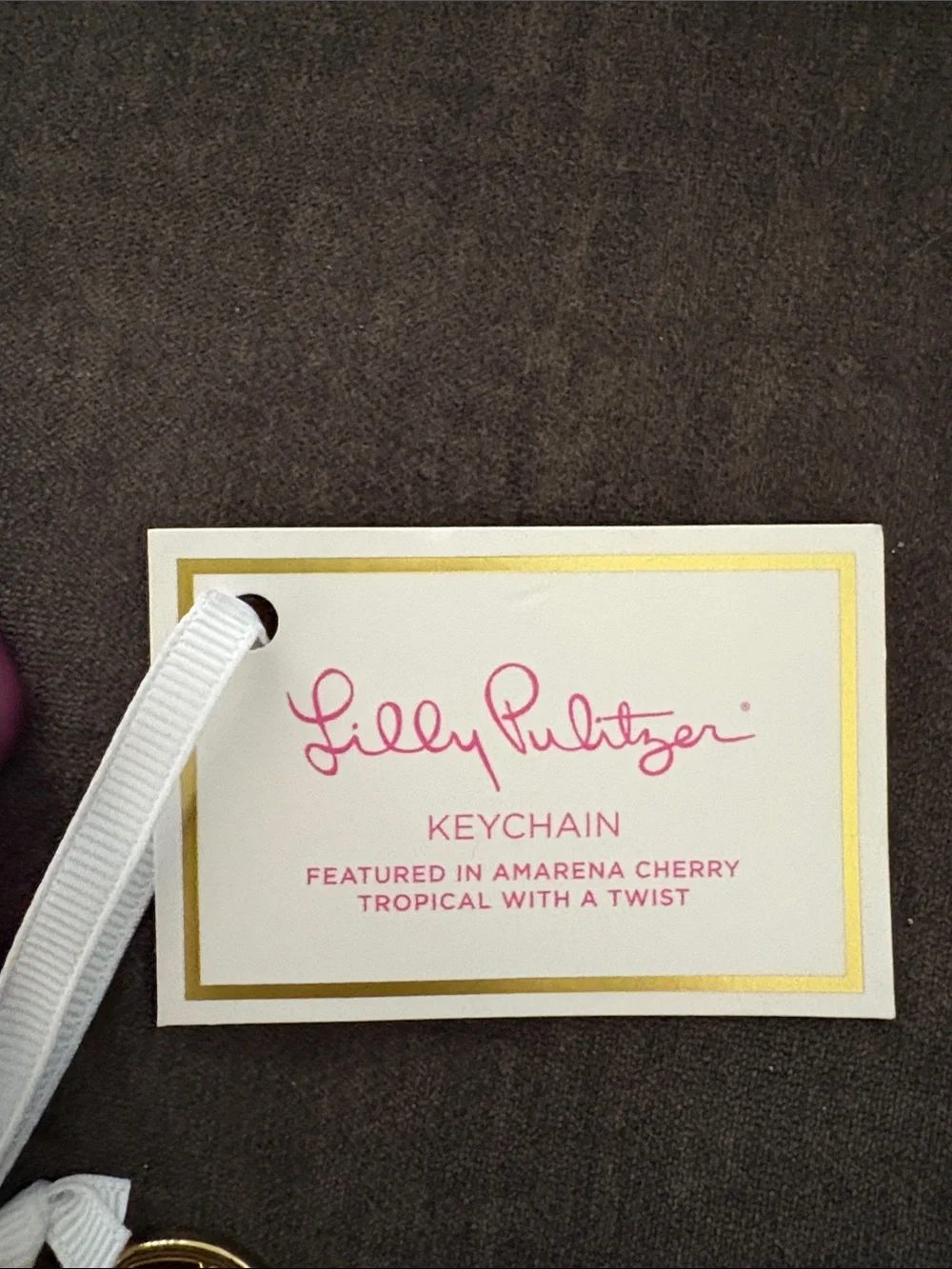 Lilly Pulitzer keychain featured